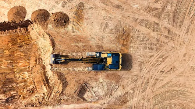 Aerial view of haul roads on a Western Australian project site
