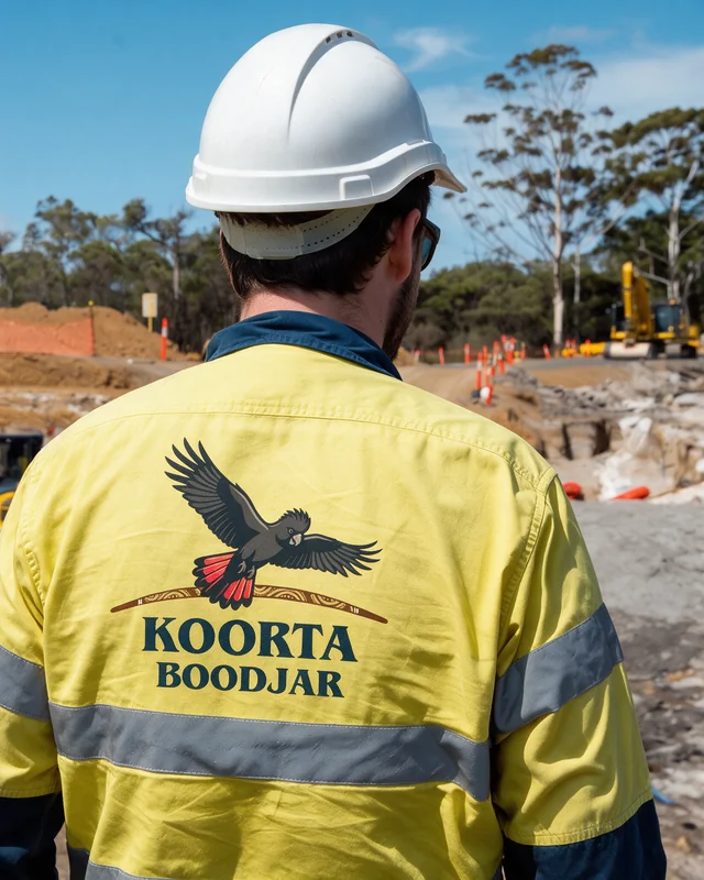 A supervisor overseeing bulk earthworks on site